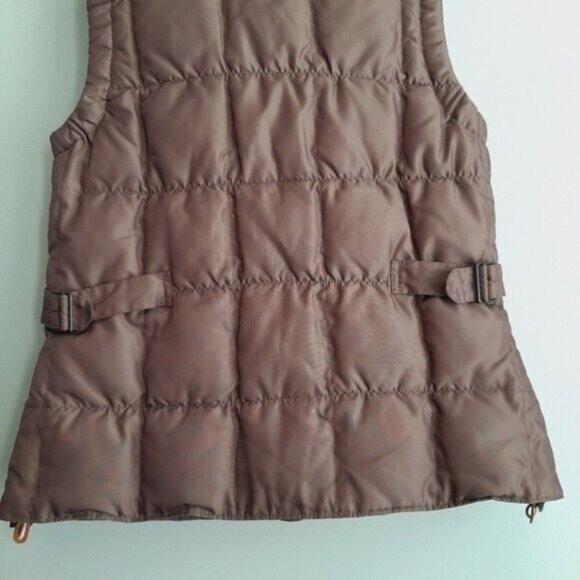 EDDIE BAUER Yukon 550 Quilted Goose Down Vest Tan Brown Sz M - Picture 7 of 11